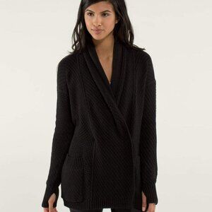 Lululemon Post Practice Cardi Black
